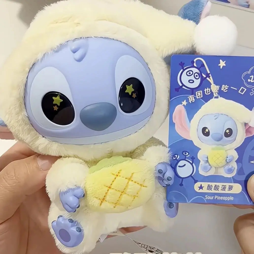 New  Stitch Eat Some Thing before Sleep Series Vinyl Blind Box Bag Pendant Cute Plush Doll Mystery Box Toy Birthday Gifts