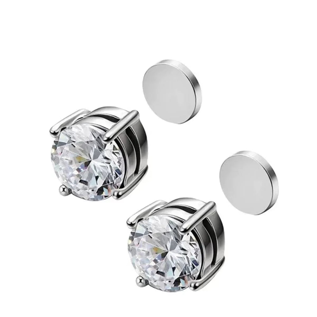 2-Piece Magnetic Clip-On Stud Earrings – Non-Piercing