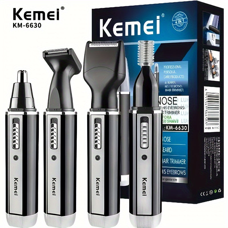 Kemei Rechargeable 4-in-1 Nose, Ear & Hair Trimmer