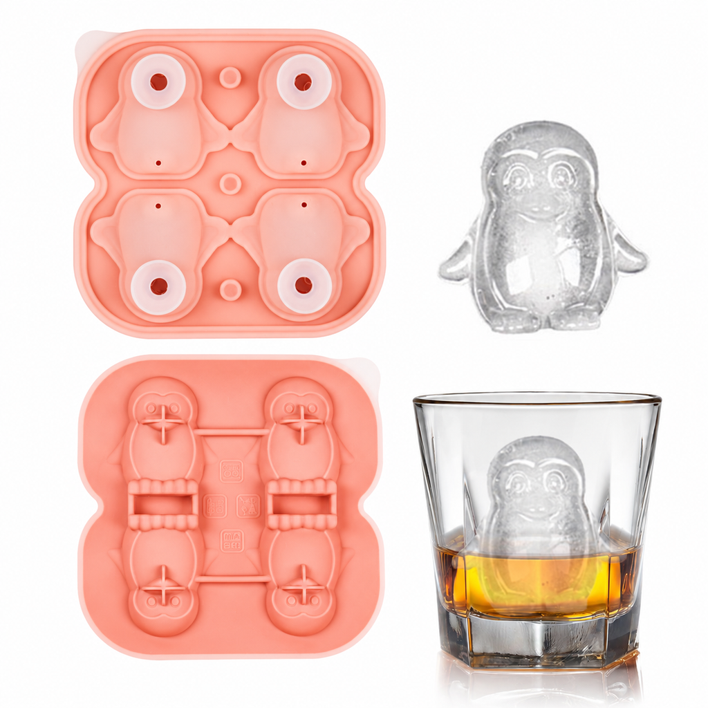 3D Animal Shaped Silicone Ice Cube Mold Tray