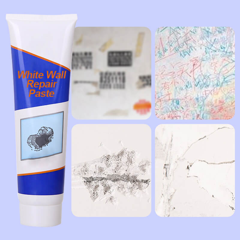 White Wall Repair Paste Mending Agent Kit with Scraper