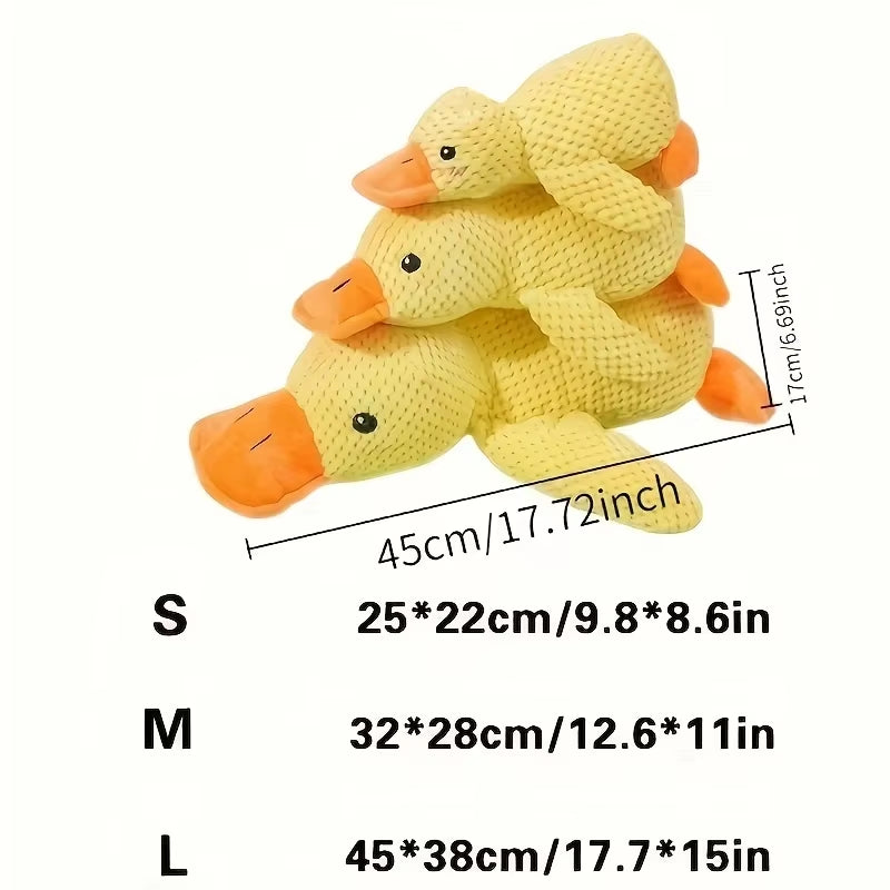 Dog Calming Duck™ – Anxiety Relief Plush Dog Toy with Quacking Sound | 2025 Mellow Ducks Calming Pillow for Indoor Dogs