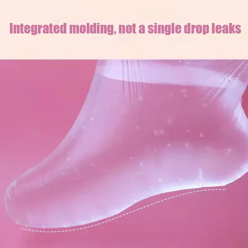 Disposable Foot Spa Covers – 100 Pack PE Pedicure Socks