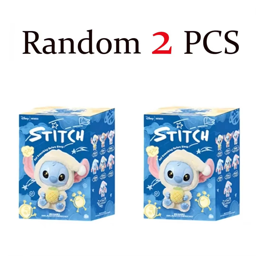 New  Stitch Eat Some Thing before Sleep Series Vinyl Blind Box Bag Pendant Cute Plush Doll Mystery Box Toy Birthday Gifts