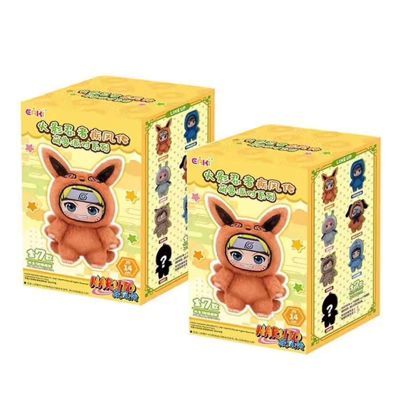 Shippuden Beast Party Series Cute Plush Doll Toy Cartoon Backpack Pendant Anime Peripheral Gift Box Naruto Blind Box Gift