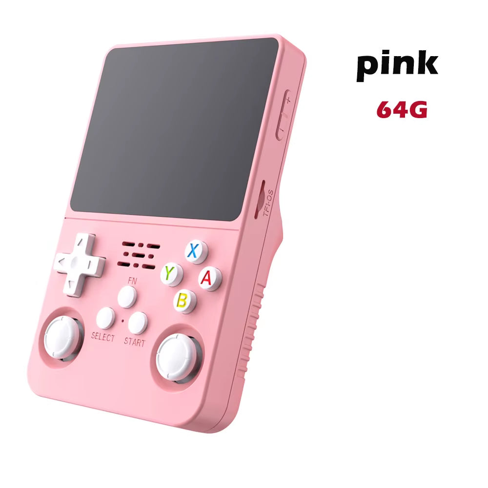 R36S Retro Handheld Video Game Console Linux System 3.5-Inch IPS Screen Portable Handheld Video Player 64GB 15000 Games