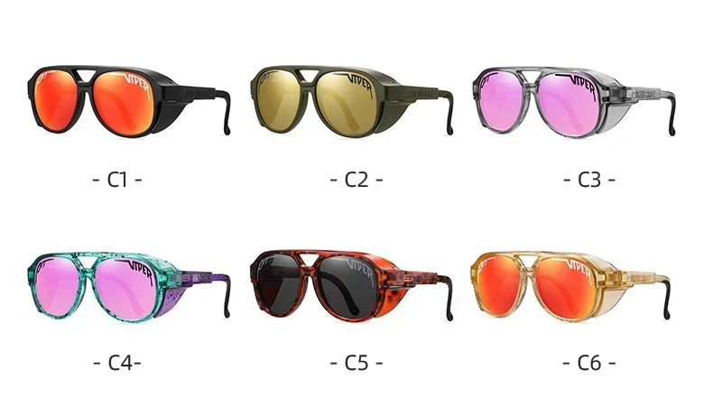 PIT VIPER Men Cycling Glasses MTB Bicycle Eyewear UV400 Road Bike Goggles Windproof Sport Women Sunglasses