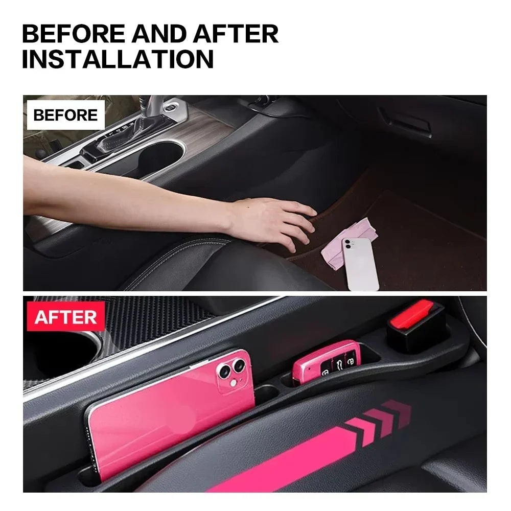 2Pcs Car Seat Gap Plug Strip 2025 Proof Seat Gap Storage Organizer Side Seam Car Gap Filler Leak Interior Decoration Universal