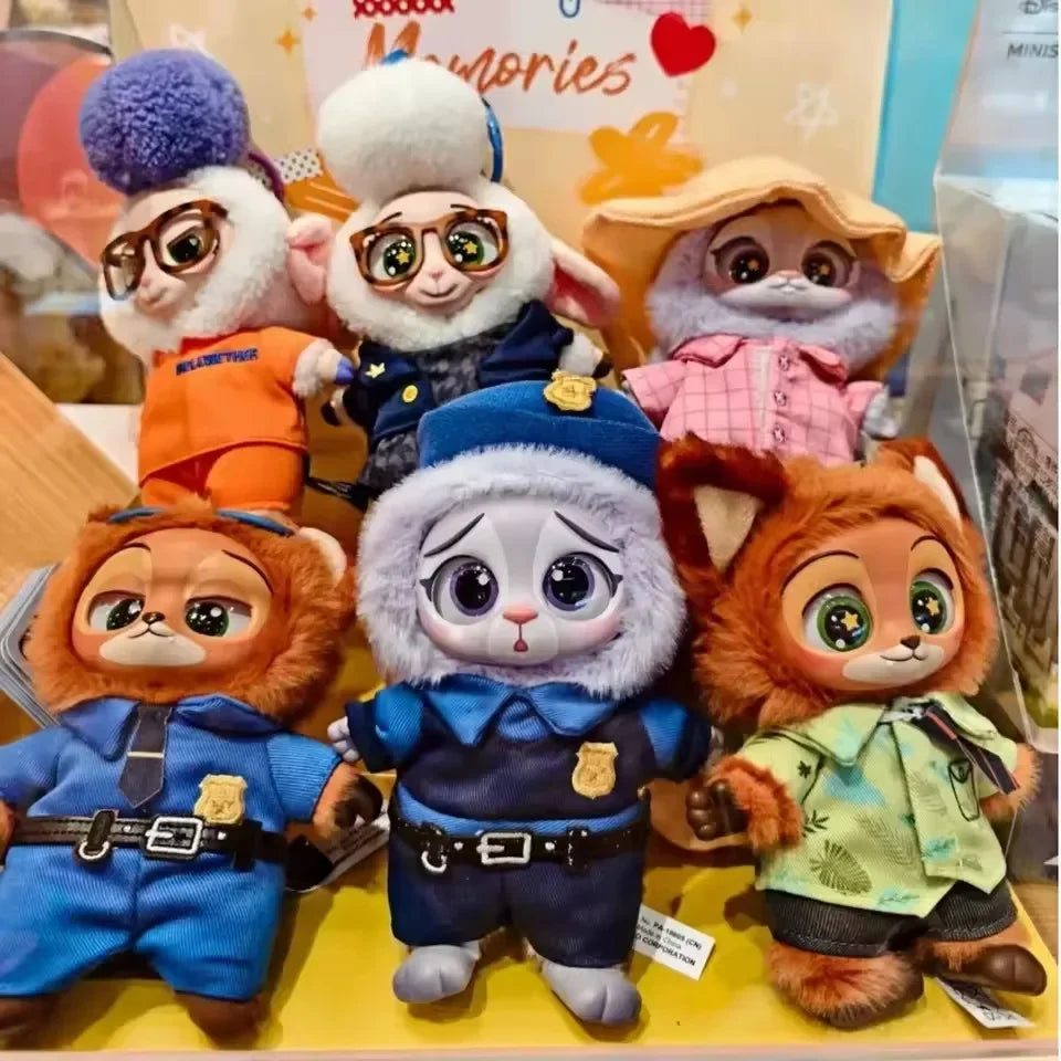 Disney Zootopia Blind Box Nick Judy Vinyl Doll Trendy Surprise Toy Cute Backpack Pendant Children's Birthday Gift