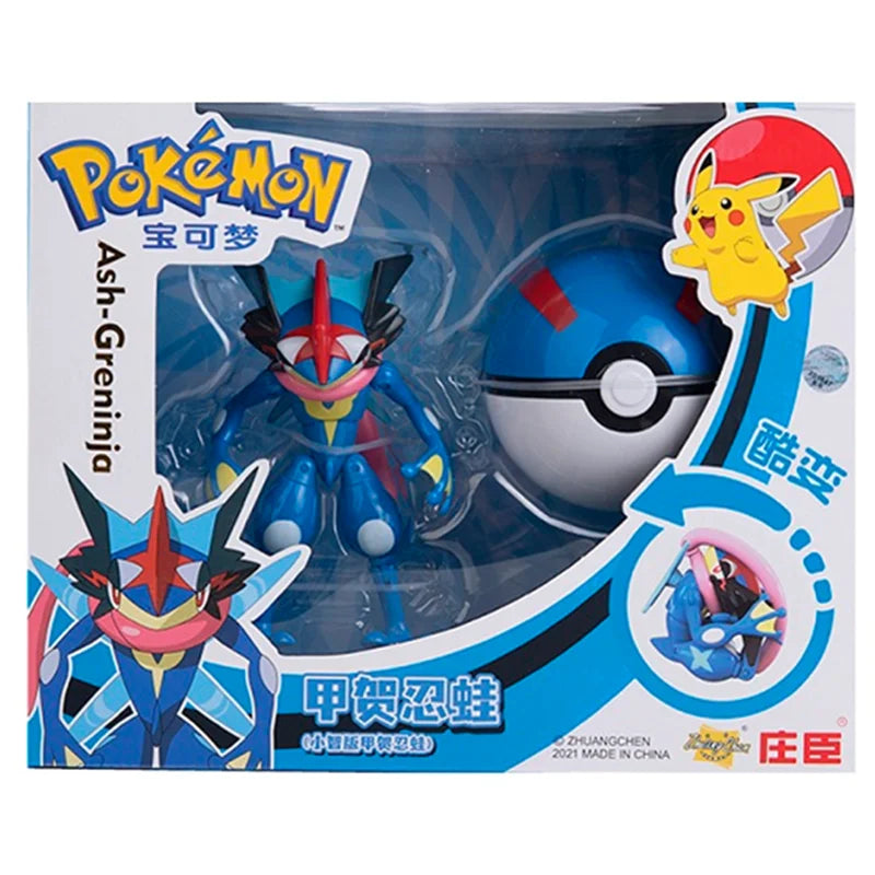 About Pokemon Anime Figure Charizard Pikachu Gyarados Pocket Monster Figure Pokeball Action Deformation Toy Model Children Gift