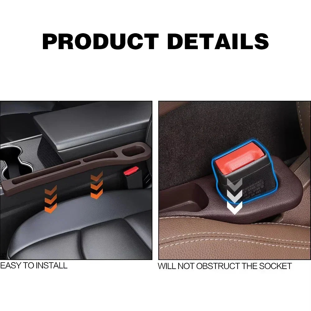 2Pcs Car Seat Gap Plug Strip 2025 Proof Seat Gap Storage Organizer Side Seam Car Gap Filler Leak Interior Decoration Universal