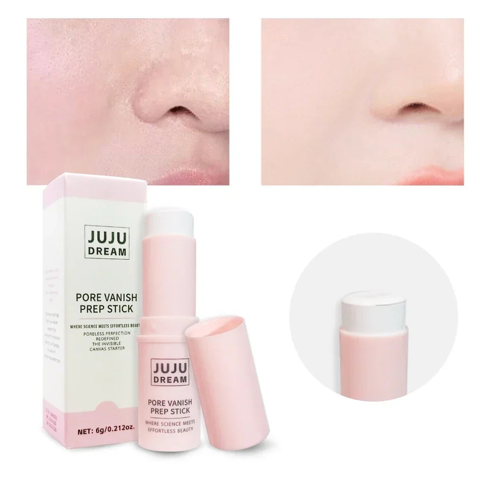Face Primer Stick,Invisible Pore Base Stick Makeup Concealer Isolation Makeup Front Pore Base Modifying Skin Color Primer Makeup