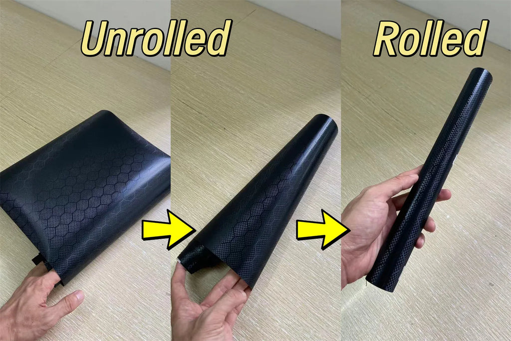 Black Forged Carbon Fiber Vinyl Wrap Cosmic Hex Carbon Car Wrapping Film For Interior & Exterior Vehicle Motorcycle