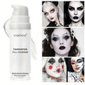 Full-Coverage White Liquid Foundation for Goth & Cosplay Makeup