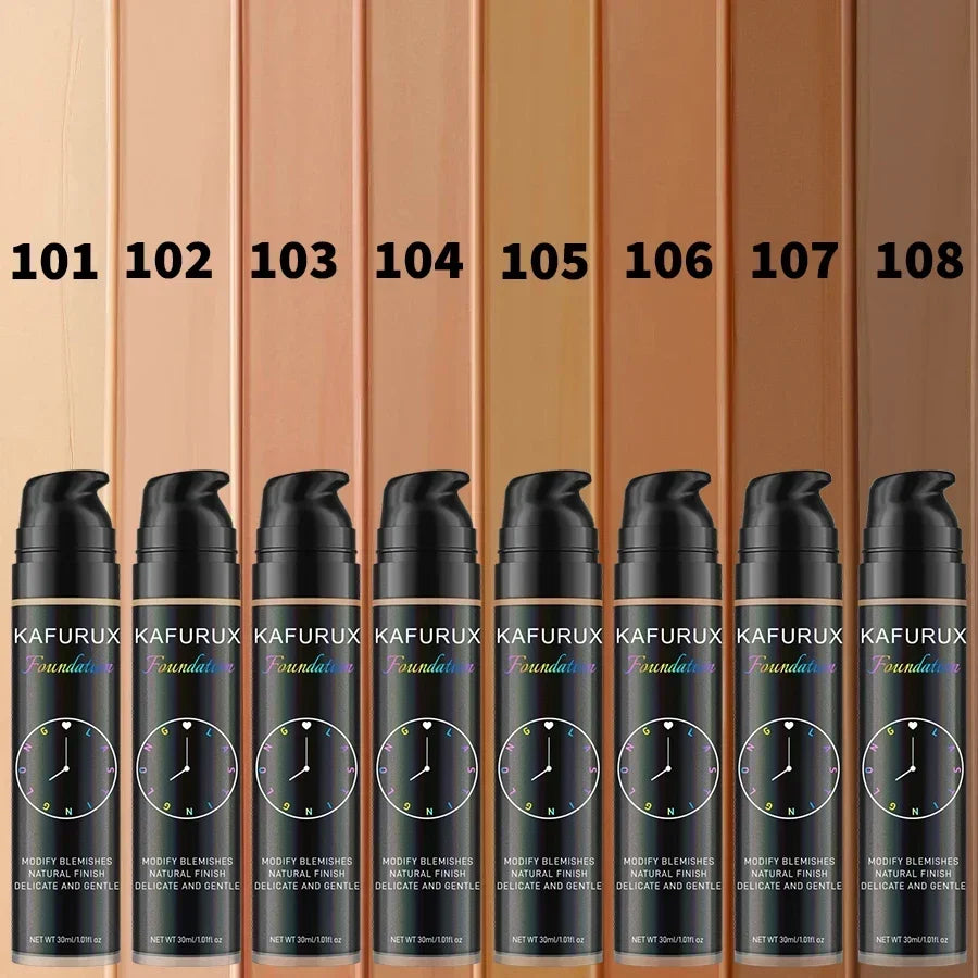 8 colors Liquid Foundation Effective Concealer Waterproof Sweat-resistant Face Korean Makeup Porfession Face Base Cosmetics Gift