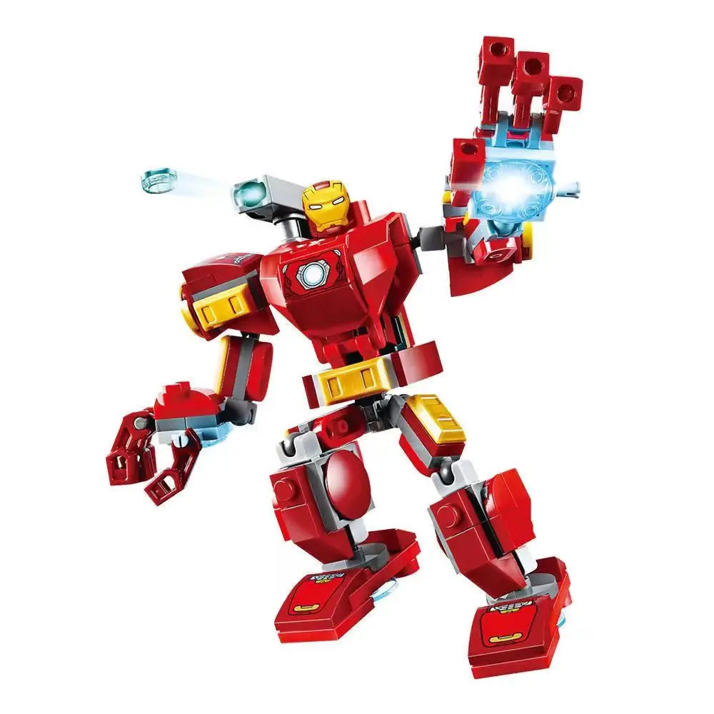 76270 76302 Superhero Bricks Avengers Thor Iron Man Thanos Assemble Compatible Action Figure Toy Building Blocks Model Ornament
