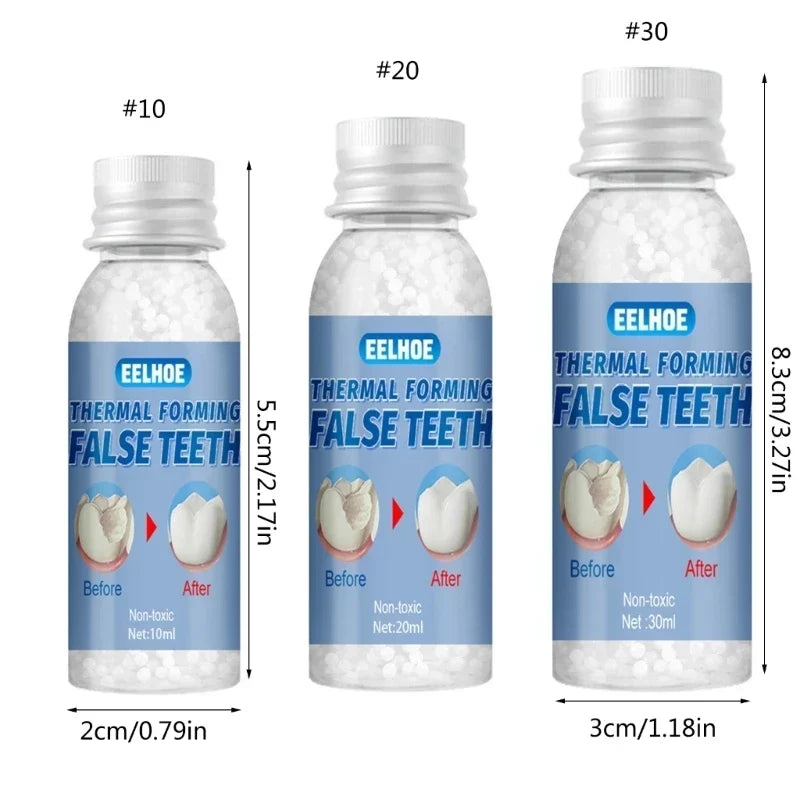 Resin 10ml/20ml/30ml Temporary Tooth Repair Teeth Gaps False Teeth Solid Glue Denture Adhesive Teeth Whitening-Tooth Beauty