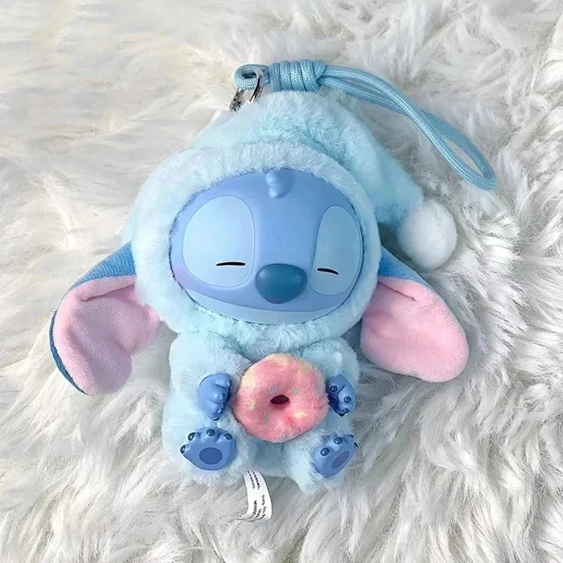 nuevo Stitch Plush Doll Blind Box Eat Before Sleep Series Vinyl Hanging Bag Cute Mystery Toy
