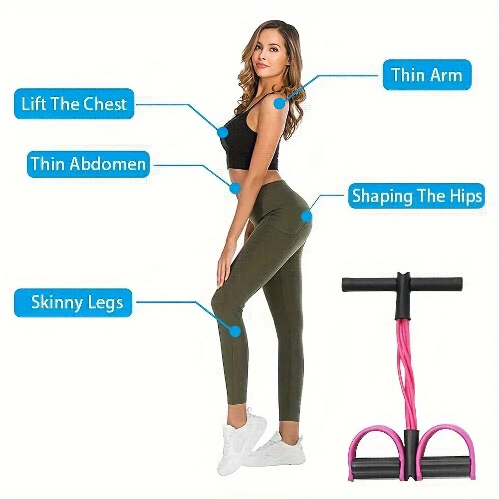 6-Tube Resistance Band Set for Full-Body Home Workouts