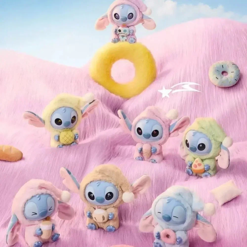 nuevo Stitch Plush Doll Blind Box Eat Before Sleep Series Vinyl Hanging Bag Cute Mystery Toy