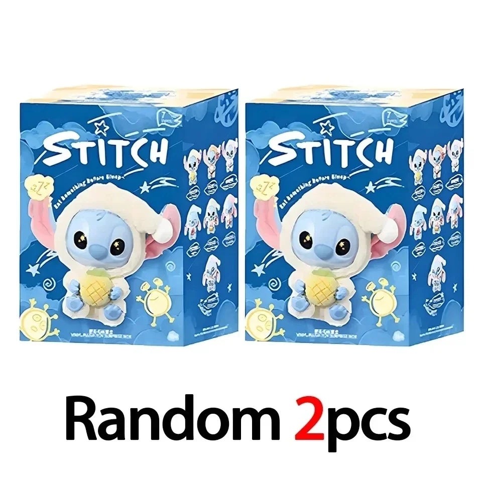 nuevo Stitch Plush Doll Blind Box Eat Before Sleep Series Vinyl Hanging Bag Cute Mystery Toy
