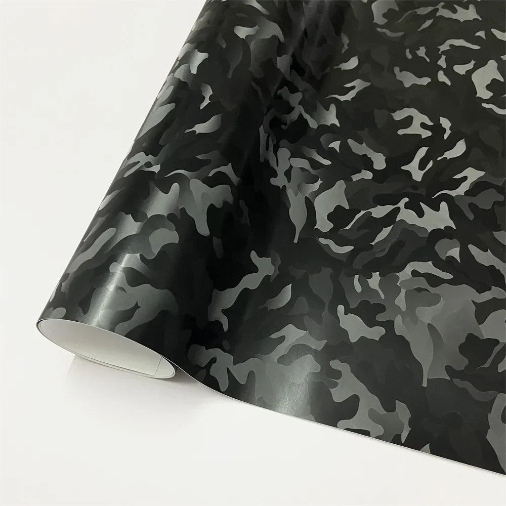 Black Forged Carbon Fiber Vinyl Wrap Cosmic Hex Carbon Car Wrapping Film For Interior & Exterior Vehicle Motorcycle