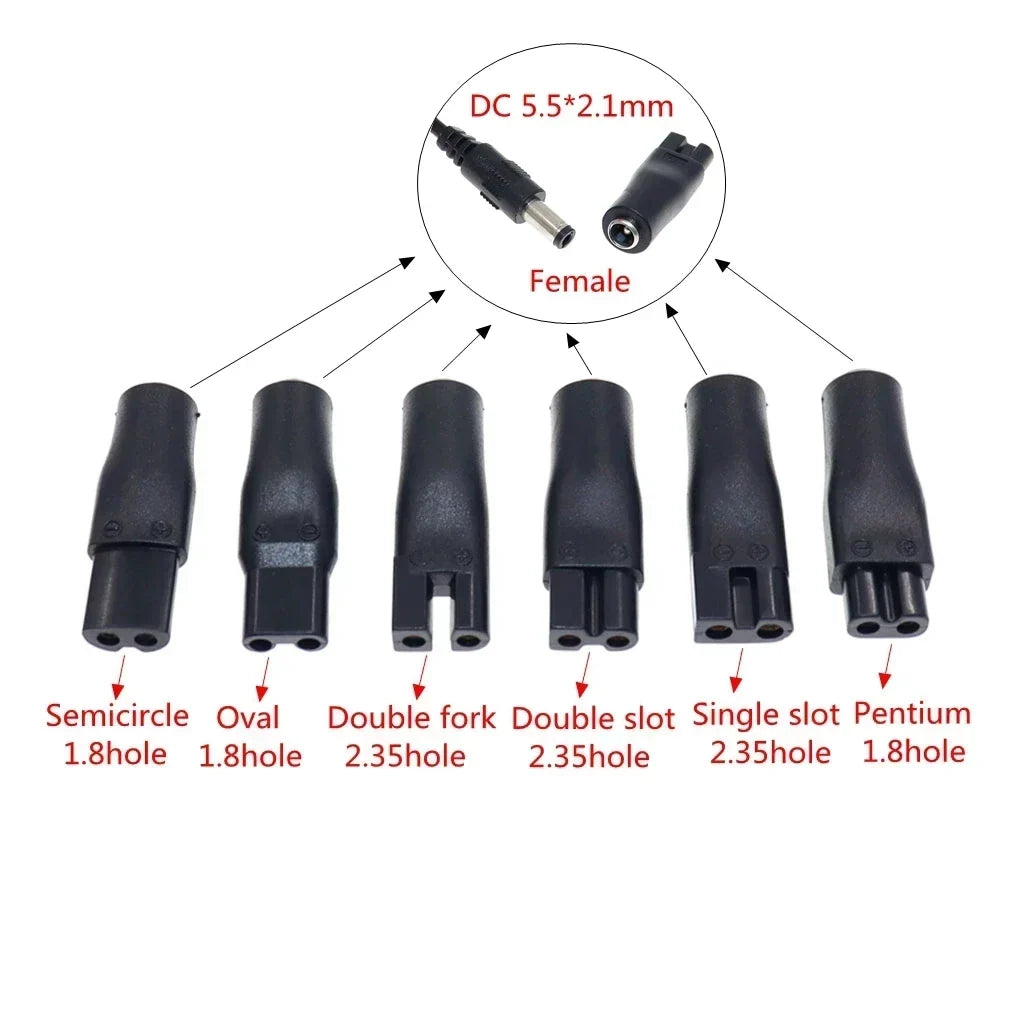 8 PCS Power Cord 5V Replacement Charger USB Adapter Suitable for All Kinds Hair Clippers, Beard Trimmers, Shavers