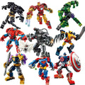 76270 76302 Superhero Bricks Avengers Thor Iron Man Thanos Assemble Compatible Action Figure Toy Building Blocks Model Ornament