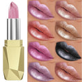 Glitter Lipstick – Sparkling Metallic Lip Color in 19 Shades