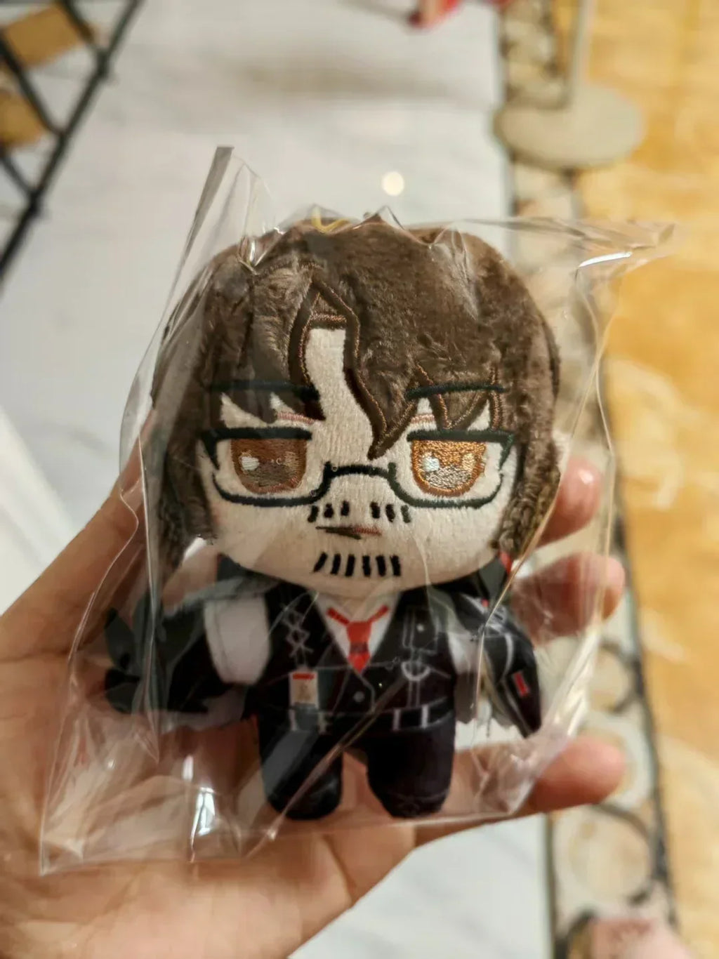 10cm Anime Limbus Company Cotton Plush Doll Ishmael Dante Faust Don Quixote Palm Christmas Gifts Desktop Decoration Trendy Toys