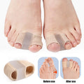 Gel Bunion Toe Separators W/Fabric Lining for Big Toe, Silicone Toe Spacers Bunion Correctors for Overlapping Toe Protector