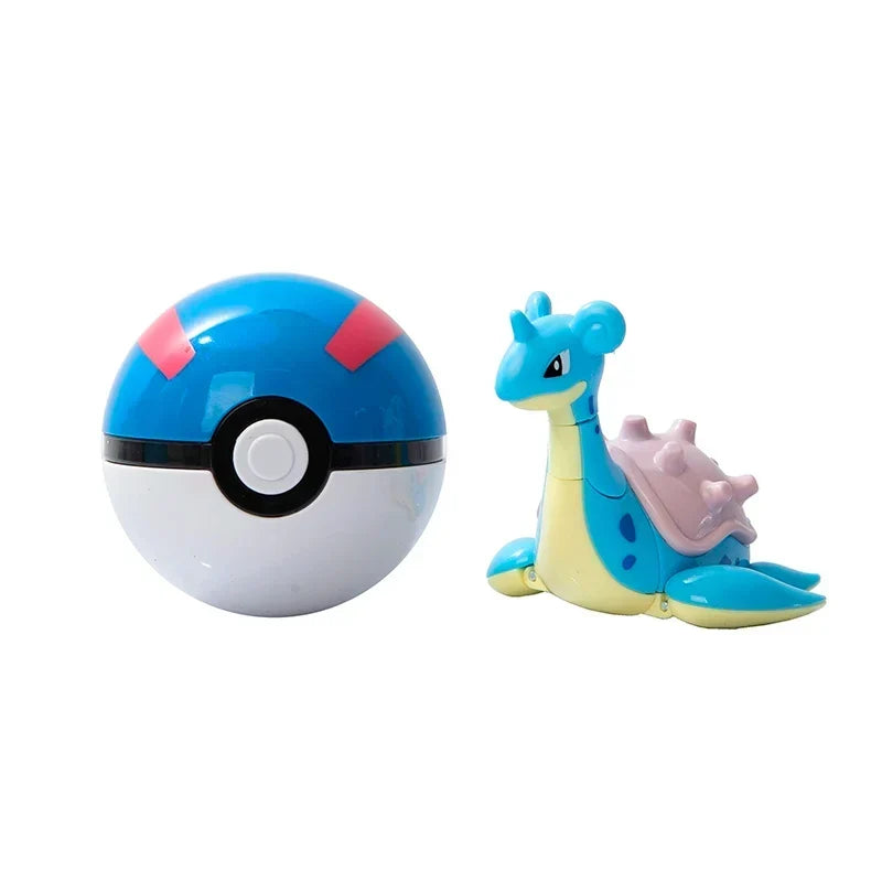 About Pokemon Anime Figure Charizard Pikachu Gyarados Pocket Monster Figure Pokeball Action Deformation Toy Model Children Gift