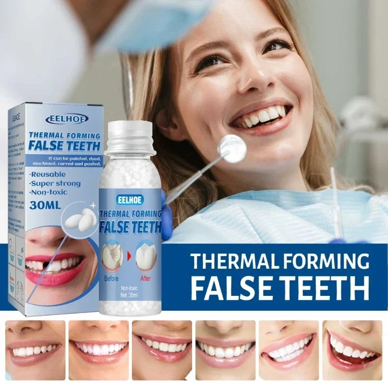 Resin 10ml/20ml/30ml Temporary Tooth Repair Teeth Gaps False Teeth Solid Glue Denture Adhesive Teeth Whitening-Tooth Beauty