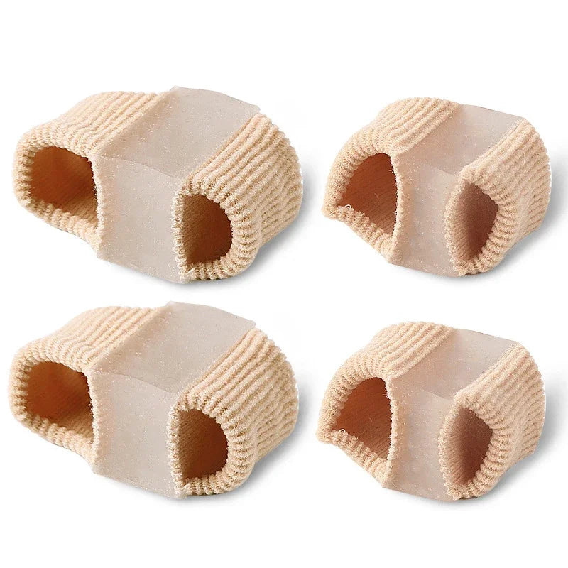 Gel Bunion Toe Separators W/Fabric Lining for Big Toe, Silicone Toe Spacers Bunion Correctors for Overlapping Toe Protector