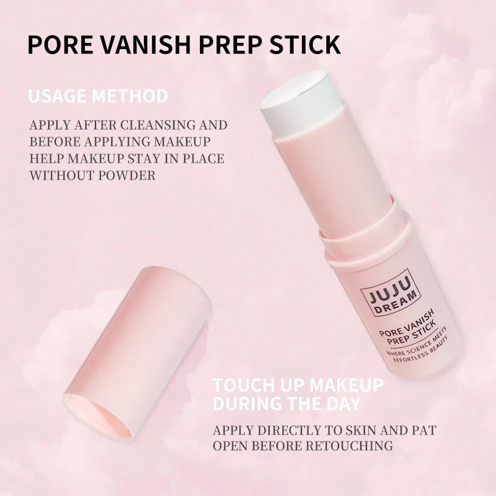 Face Primer Stick,Invisible Pore Base Stick Makeup Concealer Isolation Makeup Front Pore Base Modifying Skin Color Primer Makeup
