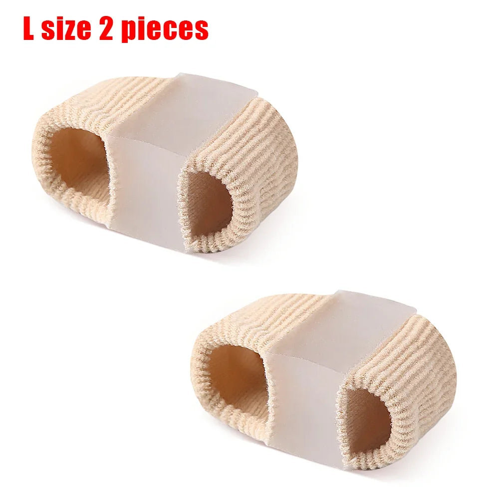 Gel Bunion Toe Separators W/Fabric Lining for Big Toe, Silicone Toe Spacers Bunion Correctors for Overlapping Toe Protector