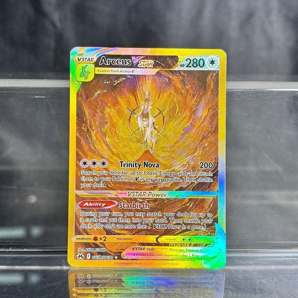 Holographic Game Trading Collection PTCG Proxy Cards Charizard Pikachu Mew EX Singl PKM Foil Cards Gengar VMAX Skyridge (SK)
