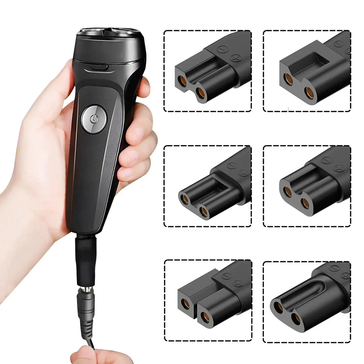 8 PCS Power Cord 5V Replacement Charger USB Adapter Suitable for All Kinds Hair Clippers, Beard Trimmers, Shavers