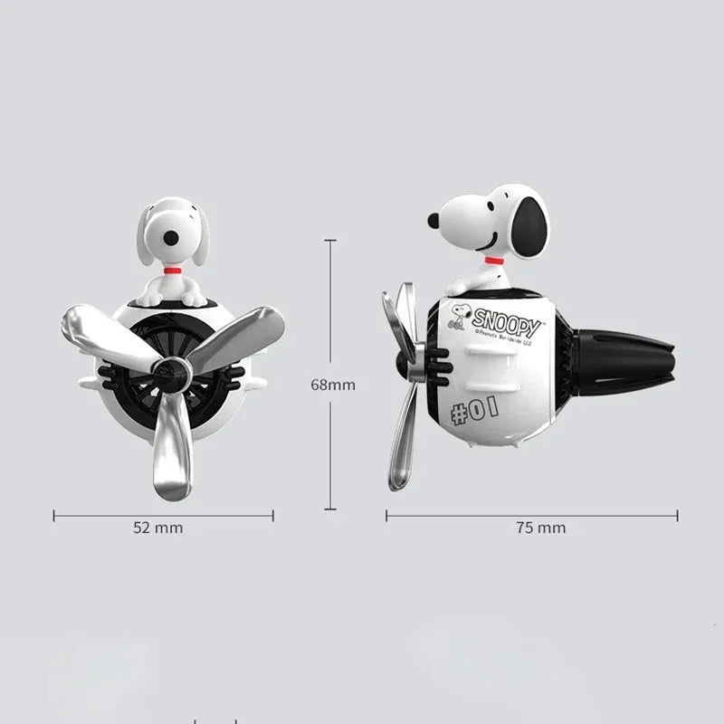 Snoopy Air Freshener Flying Propeller Pilot Series Car Accessories Anime Figures Aromatherapy Fragrance Diffuser Car Decor Gifts