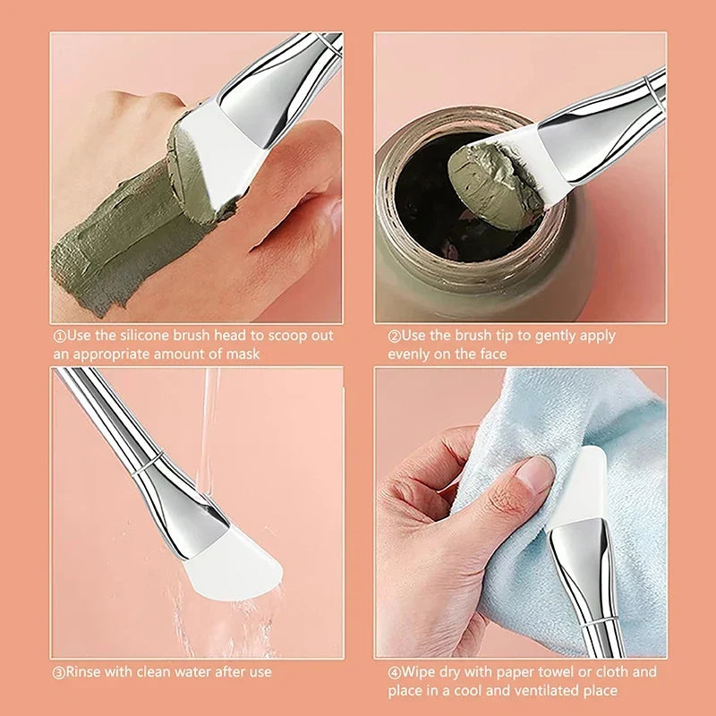 Soft Silicone Facial Mask Applicator Brush