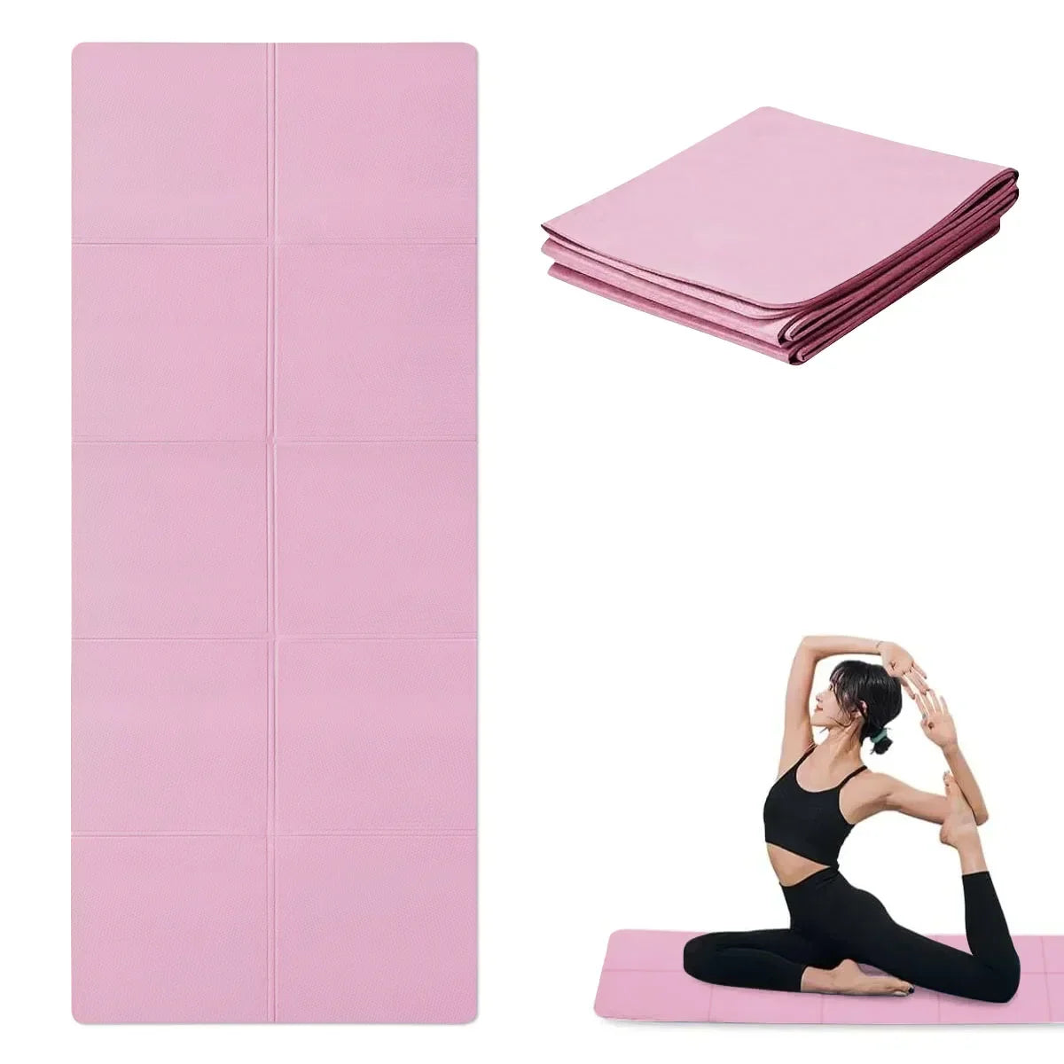 Non-Slip Yoga & Pilates Exercise Mat – 3/4/6mm Thickness