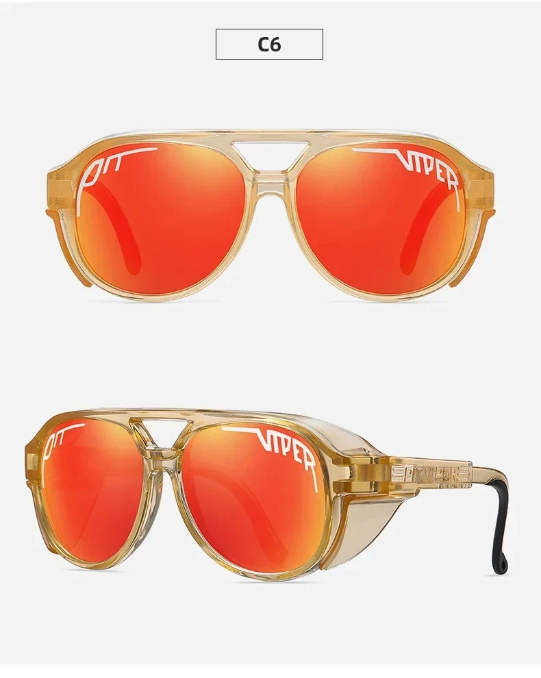 PIT VIPER Men Cycling Glasses MTB Bicycle Eyewear UV400 Road Bike Goggles Windproof Sport Women Sunglasses