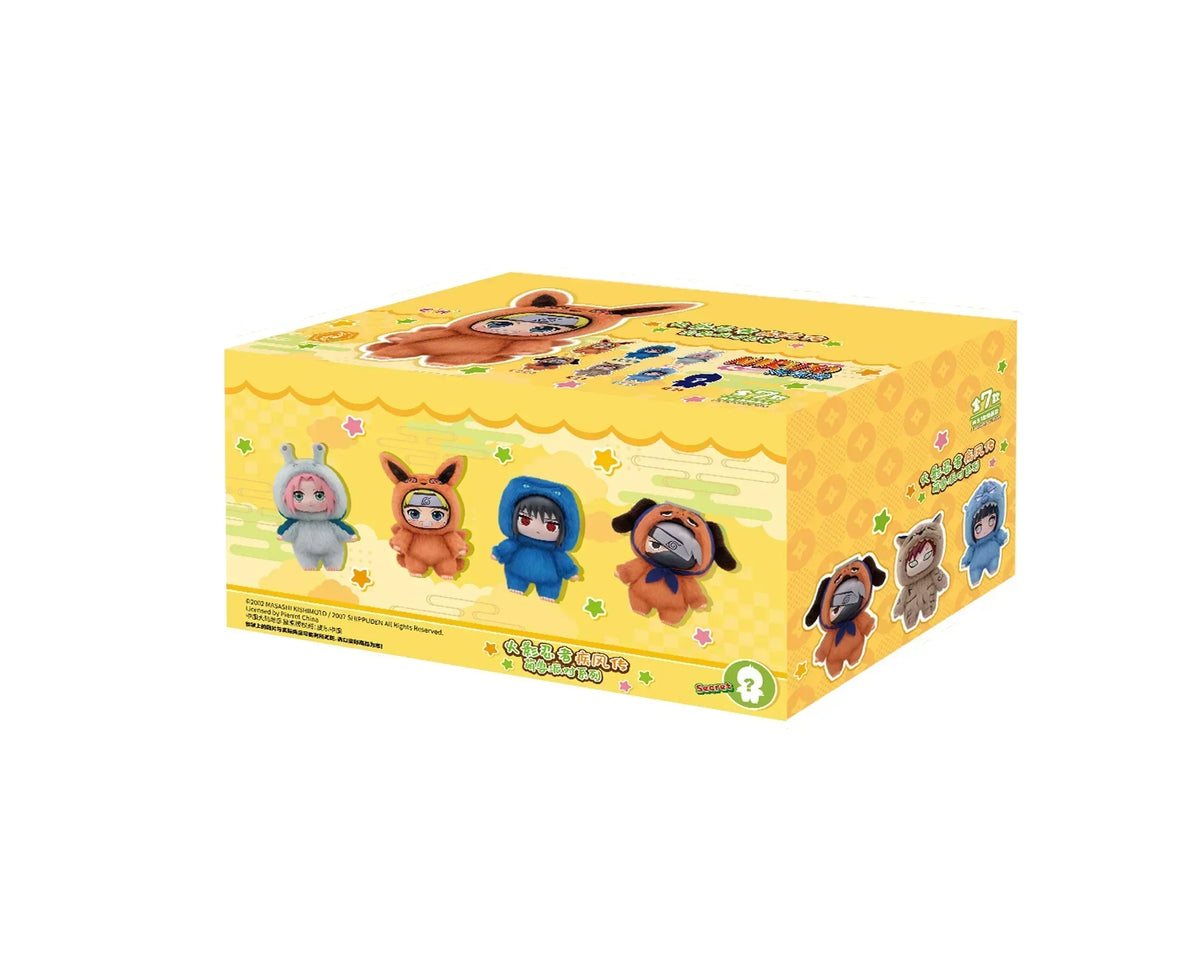 Toptoy Naruto Shippuden Beast Party Series Vinyl Figure Plush-Like Texture Blind Box Chibi Kakashi Sasuke Collectible