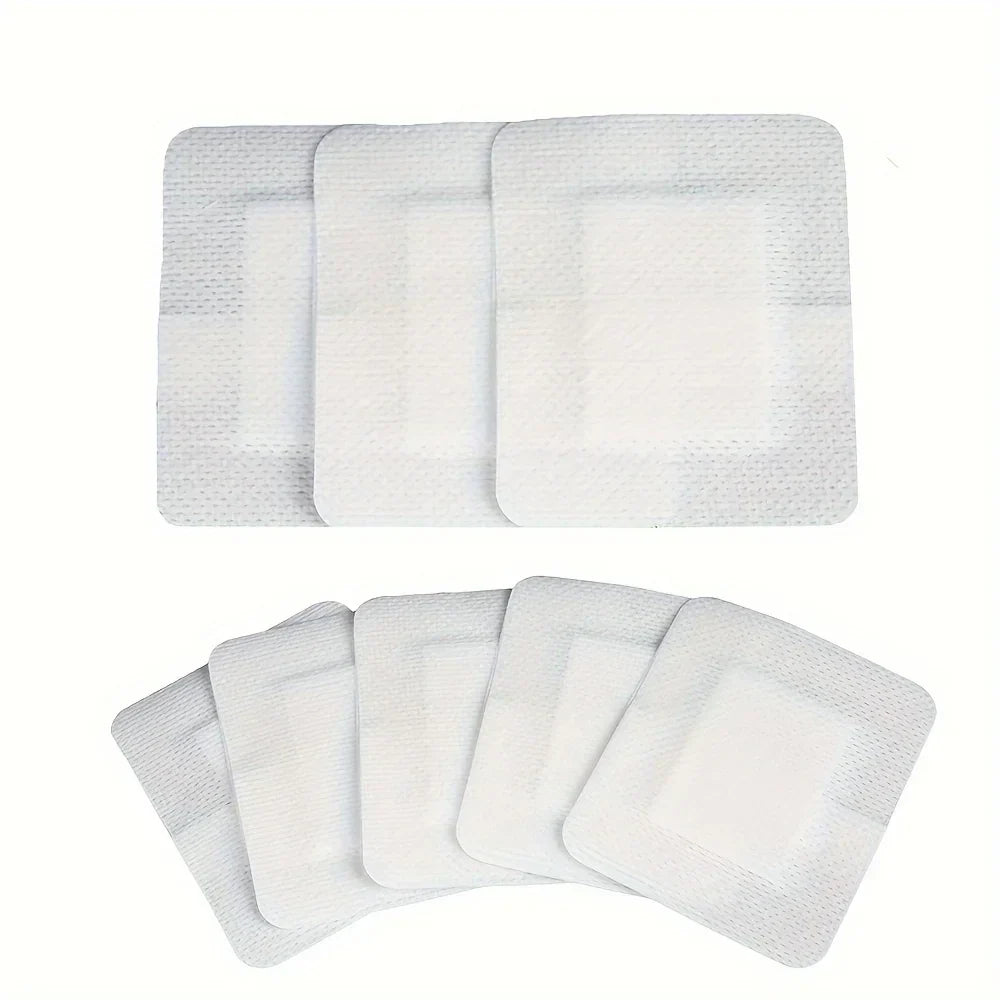 50-Pack Non-Woven Adhesive Dressing Pads – 6×7cm