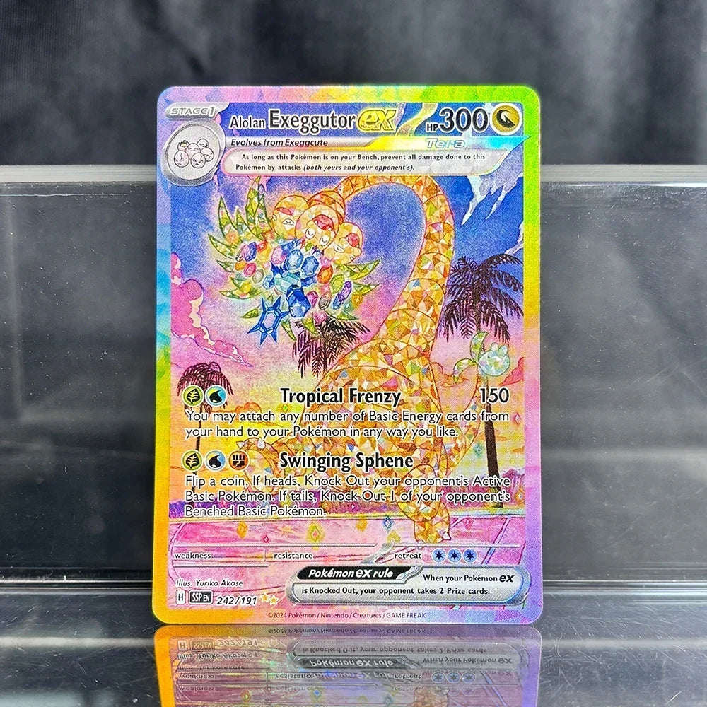 Holographic Game Trading Collection PTCG Proxy Cards Charizard Pikachu Mew EX Singl PKM Foil Cards Gengar VMAX Skyridge (SK)