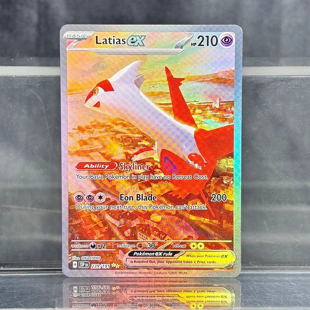 Holographic Game Trading Collection PTCG Proxy Cards Charizard Pikachu Mew EX Singl PKM Foil Cards Gengar VMAX Skyridge (SK)