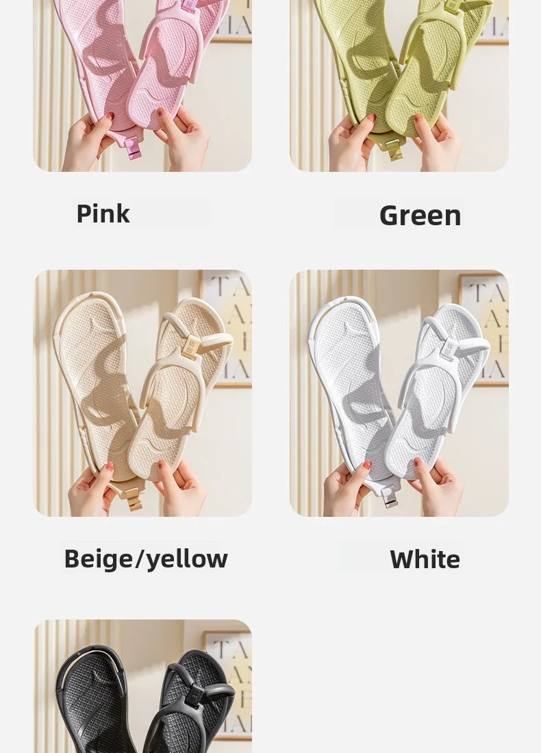 Unisex Foldable Non-Slip EVA Travel Slippers