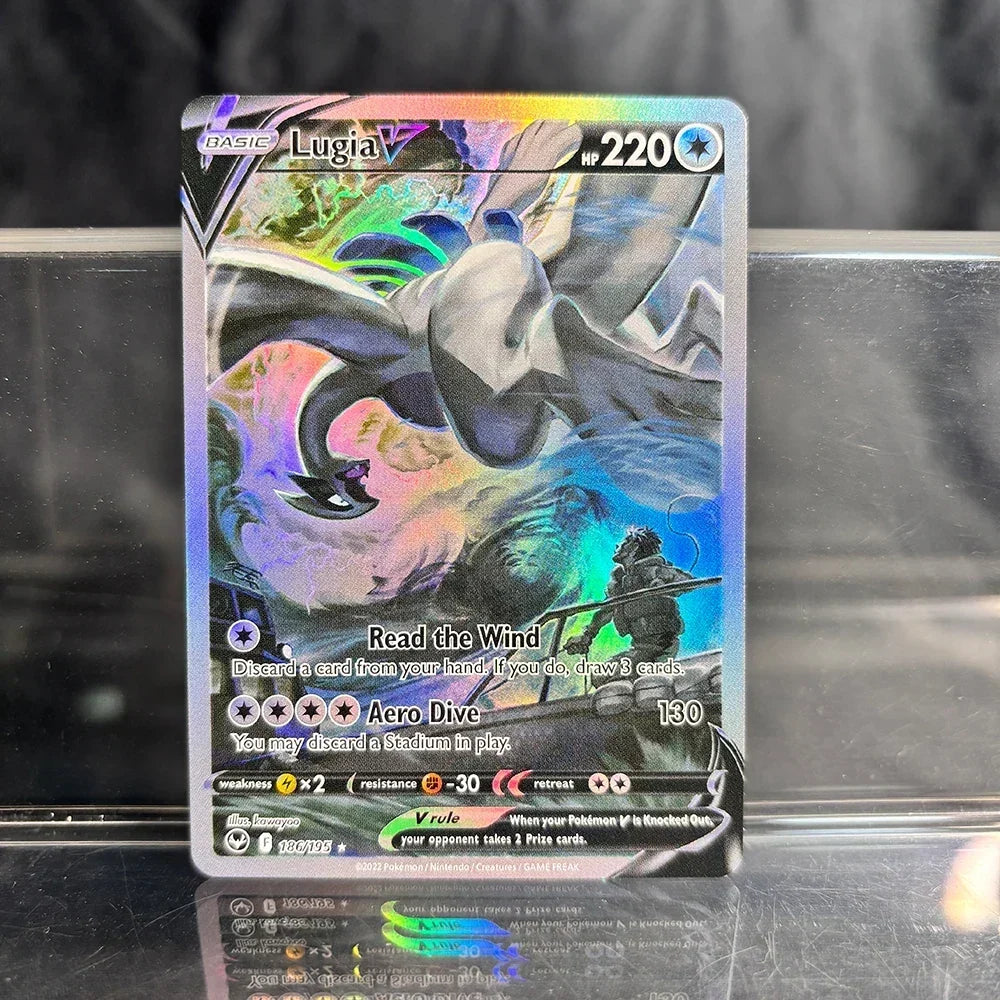 Holographic Game Trading Collection PTCG Proxy Cards Charizard Pikachu Mew EX Singl PKM Foil Cards Gengar VMAX Skyridge (SK)