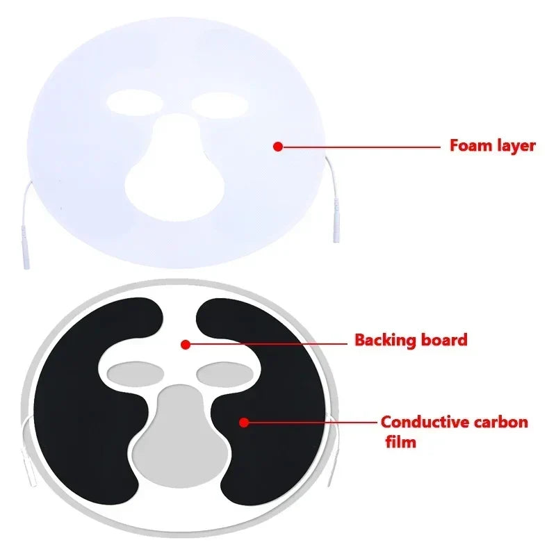 Self-Adhesive Facial TENS/EMS Electrode Gel Pads