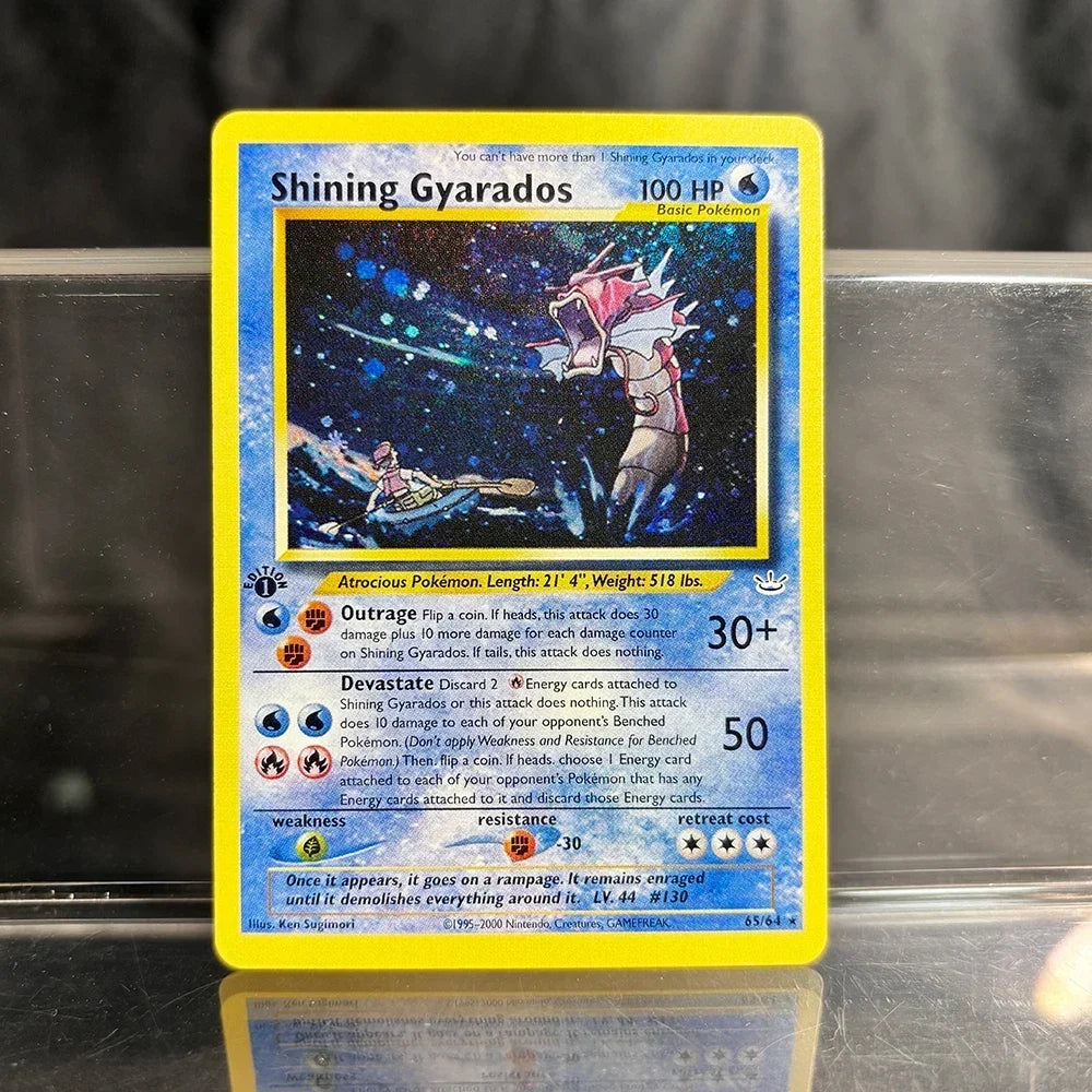 Holographic Game Trading Collection PTCG Proxy Cards Charizard Pikachu Mew EX Singl PKM Foil Cards Gengar VMAX Skyridge (SK)